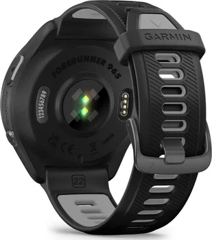 Смарт-часы Garmin Forerunner 965 Carbon Gray Titanium Bezel w. Blk Case Blk/Powder Gray S. Band (010-02809-00/10/80)