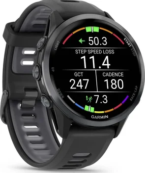 Смарт-часы Garmin Forerunner 970 Carbon Gray DLC Titanium w. Black Case and Black/Translucent W. Band (010-02969-00/10)