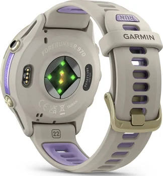 Смарт-годинник Garmin Forerunner 970 Soft Gold Titanium w. French Gray C. and French Gray/T. Indigo Band (010-02969-02/12)