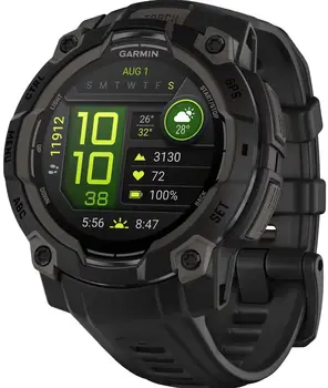 Смарт-годинник Garmin Instinct 3 45mm AMOLED Black with Black Band (010-02936-00)