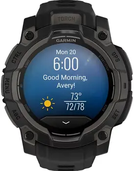 Смарт-годинник Garmin Instinct 3 45mm AMOLED Black with Black Band (010-02936-00)
