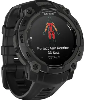 Смарт-годинник Garmin Instinct 3 45mm AMOLED Black with Black Band (010-02936-00)