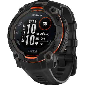 Смарт-годинник Garmin Instinct 3 45mm Solar Black with Black Band (010-02934-00/40)