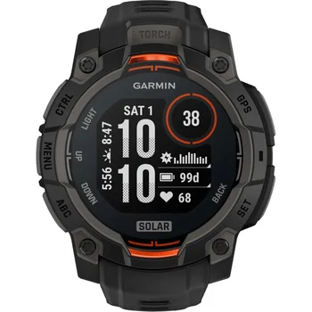 Смарт-годинник Garmin Instinct 3 45mm Solar Black with Black Band (010-02934-00/40)