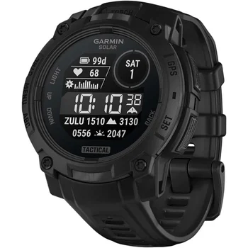 Смарт-часы Garmin Instinct 3 45mm Solar Tactical Edition Black with Black Band (010-02934-50/90)