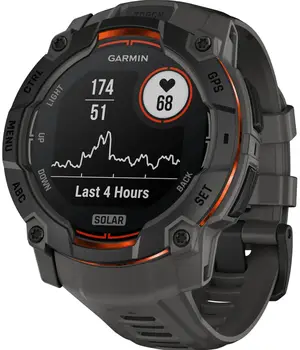 Смарт-годинник Garmin Instinct 3 50mm Solar Black with Charcoal Band (010-02935-00)
