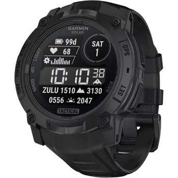 Смарт-часы Garmin Instinct 3 50mm Solar Tactical Edition Black with Black Band (010-02935-50/90)