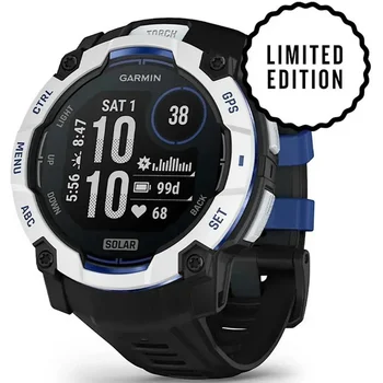 Смарт-годинник Garmin Instinct 3 50mm Solar Whitestone with Black Band (010-02935-03/43)