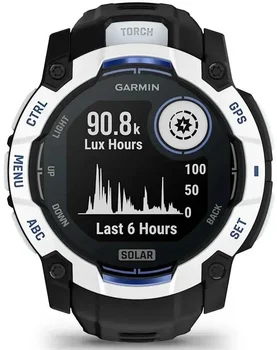 Смарт-годинник Garmin Instinct 3 50mm Solar Whitestone with Black Band (010-02935-03/43)