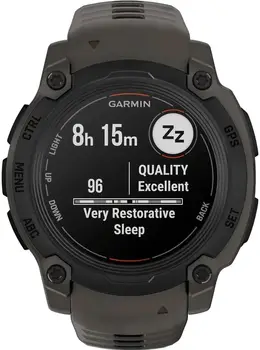 Смарт-годинник Garmin Instinct E 40mm Black with Charcoal Band (010-02932-00)