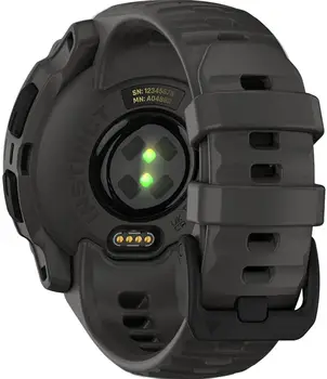 Смарт-годинник Garmin Instinct E 40mm Black with Charcoal Band (010-02932-00)