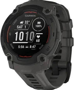 Смарт-годинник Garmin Instinct E 45mm Black with Charcoal Band (010-02933-00)