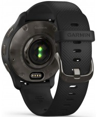 Смарт-годинник Garmin Venu 2 Plus Slate S. Steel Bezel w. Black Case and S. Band (010-02496-01/11/51)