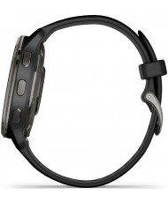 Смарт-часы Garmin Venu 2 Plus Slate S. Steel Bezel w. Black Case and S. Band (010-02496-01/11/51)