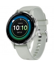 Смарт-годинник Garmin Venu 3S Silver S. Steel Bezel w. Sage Gray Case and S. Band (010-02785-01)