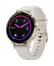 Смарт-годинник Garmin Venu 3S Soft Gold S. Steel Bezel with Ivory Case and S. Band (010-02785-04)