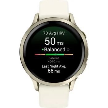 Смарт-часы Garmin Venu 4 41 mm Lunar Gold with Bone Silicone Band (010-03013-00)