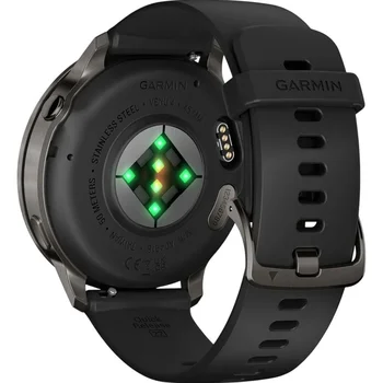 Смарт-часы Garmin Venu 4 45 mm Slate with Black Silicone Band (010-03014-00)