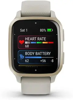  Смарт-часы Garmin Venu Sq 2 Music Edition Cream Gold Al. Bezel w. French Gray Case and S. Band (010-02700-02/12)