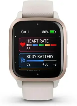  Смарт-часы Garmin Venu Sq 2 – Music Edition Peach Gold Al. Bezel w. Ivory Case and S. Band (010-02700-01/11)