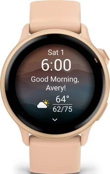 Смарт-годинник Garmin Vivoactive 6 Metallic Pink Dawn with Pink Dawn Band (010-02985-03/43)