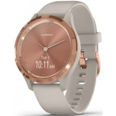 Смарт-часы Garmin Vivomove 3s Rose Gold Stainless Steel Bezel w. Light Sand and Silicone B. (010-02238-02)