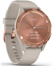 Смарт-часы Garmin Vivomove 3s Rose Gold Stainless Steel Bezel w. Light Sand and Silicone B. (010-02238-02)