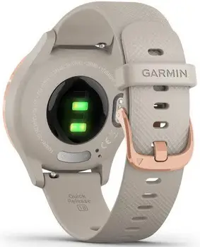 Смарт-годинник Garmin Vivomove 3s Rose Gold Stainless Steel Bezel w. Light Sand and Silicone B. (010-02238-02)