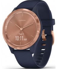 Смарт-часы Garmin Vivomove 3s Rose Gold Stainless Steel Bezel w. Navy and Silicone B. (010-02238-03)