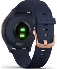 Смарт-часы Garmin Vivomove 3s Rose Gold Stainless Steel Bezel w. Navy and Silicone B. (010-02238-03)