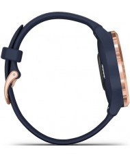 Смарт-годинник Garmin Vivomove 3s Rose Gold Stainless Steel Bezel w. Navy and Silicone B. (010-02238-03)