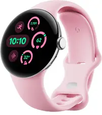 Смарт-годинник Google Pixel Watch 3 41mm LTE Polished Silver Case / Rose Quartz Active Band