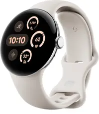 Смарт-часы Google Pixel Watch 3 45mm Wi-Fi Polished Silver Case / Porcelain Active Band