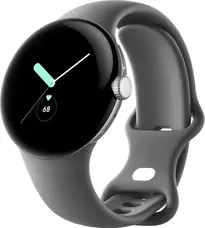 Смарт-часы Google Pixel Watch Polished Silver Steel Case / Charcoal Active Band