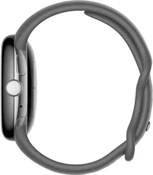 Смарт-годинник Google Pixel Watch Polished Silver Steel Case / Charcoal Active Band