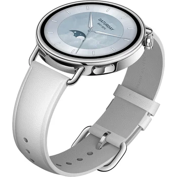 Смарт-годинник Xiaomi Watch S4 41mm Leather Strap White (BHR07VUGL)