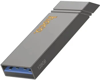Флеш-накопичувач Hoco 128 GB UD13 Clever USB3.2 Gray