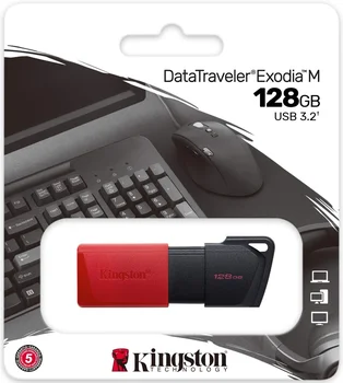 Флеш-накопичувач Kingston 128 GB DataTraveler Exodia M USB 3.2 Red (DTXM/128GB)