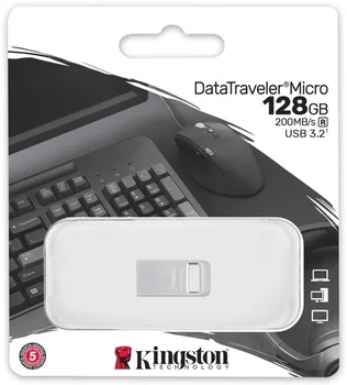 Флеш-накопичувач Kingston 128 GB DataTraveler Micro USB 3.2 Metal (DTMC3G2/128GB)