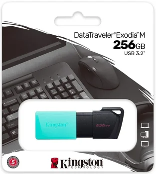 Флеш-накопичувач Kingston 256 GB DataTraveler Exodia M USB 3.2 Teal (DTXM/256GB)