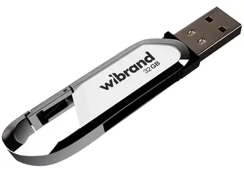 Флеш-накопичувач Wibrand USB 2.0 Aligator 32GB White (WI2.0/AL32U7W)