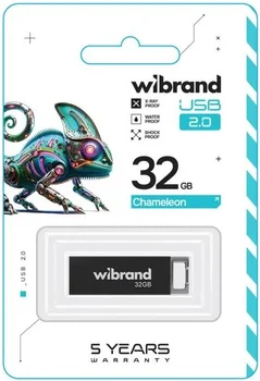 Флеш-накопичувач Wibrand USB 2.0 Chameleon 32GB Black (WI2.0/CH32U6B)