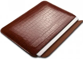 Чехол-папка WiWU Skin Croco Geniunie Leather Sleeve MacBook Pro 16 Brown