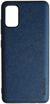 Чохол AIORIA Cross Pattern Case для Samsung Galaxy A41 Blue