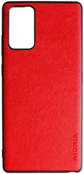 Чохол AIORIA Cross Pattern Case для Samsung Galaxy Note 20 Red