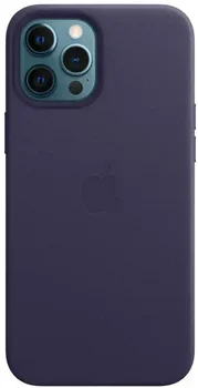 Чохол Apple iPhone 12 Pro Max Leather Case with MagSafe - Deep Violet (MJYT3)