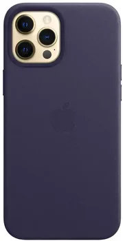 Чохол Apple iPhone 12 Pro Max Leather Case with MagSafe - Deep Violet (MJYT3)