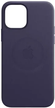 Чохол Apple iPhone 12 Pro Max Leather Case with MagSafe - Deep Violet (MJYT3)