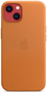 Чехол Apple iPhone 13 Leather Case with MagSafe - Golden Brown (MM103)