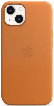 Чехол Apple iPhone 13 Leather Case with MagSafe - Golden Brown (MM103)